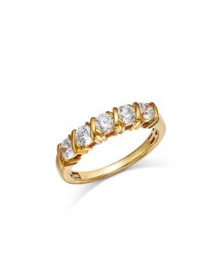 Diamond Band in 14K Yellow Gold by BLOOMINGDALE'S FINE COLLECTION