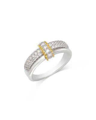 Diamond Beaded Multirow Ring in 14K Yellow & White Gold by BLOOMINGDALE'S FINE COLLECTION