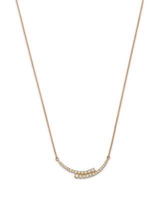 Diamond Bypass Necklace in 14K Yellow Gold by BLOOMINGDALE'S FINE COLLECTION