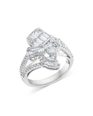 Diamond Bypass Ring in 14K White Gold by BLOOMINGDALE'S FINE COLLECTION