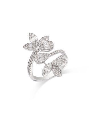 Diamond Bypass Ring in 18K White Gold by BLOOMINGDALE'S FINE COLLECTION