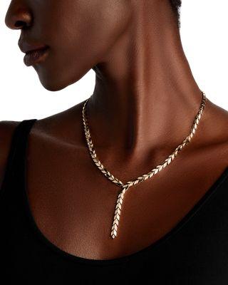 Diamond Chevron Lariat Necklace in 14K Yellow Gold by BLOOMINGDALE'S FINE COLLECTION