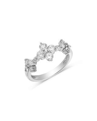 Diamond Clover Ring in 14K White Gold by BLOOMINGDALE'S FINE COLLECTION