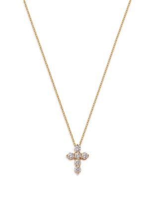 Diamond Cross Pendant Necklace in 14K Gold by BLOOMINGDALE'S FINE COLLECTION