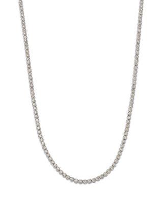 Diamond Crown Set Tennis Necklace in 14K White or Yellow Gold by BLOOMINGDALE'S FINE COLLECTION