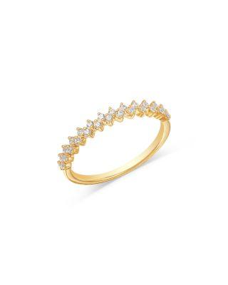 Diamond Double Row Band in 14K Yellow Gold by BLOOMINGDALE'S FINE COLLECTION