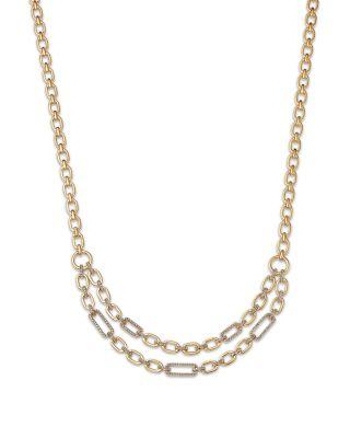 Diamond Double Row Collar Necklace in 14K Yellow Gold by BLOOMINGDALE'S FINE COLLECTION