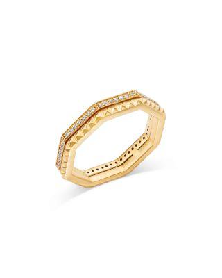Diamond Double Row Octagon Ring in 14K Yellow Gold by BLOOMINGDALE'S FINE COLLECTION