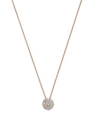 Diamond Flower Cluster Pendant Necklace in 14K Yellow Gold by BLOOMINGDALE'S FINE COLLECTION