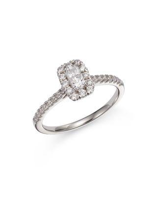 Diamond Halo Ring in 14K White Gold by BLOOMINGDALE'S FINE COLLECTION