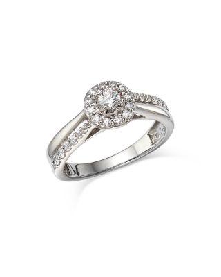 Diamond Halo Ring in 14K White Gold by BLOOMINGDALE'S FINE COLLECTION