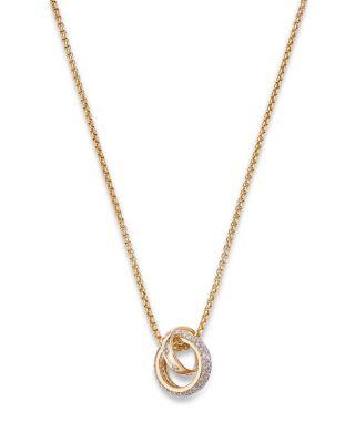 Diamond Interlocking Pendant Necklace in 14K Yellow Gold by BLOOMINGDALE'S FINE COLLECTION