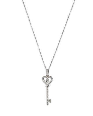 Diamond Key Pendant Necklace in 14K White Gold by BLOOMINGDALE'S FINE COLLECTION