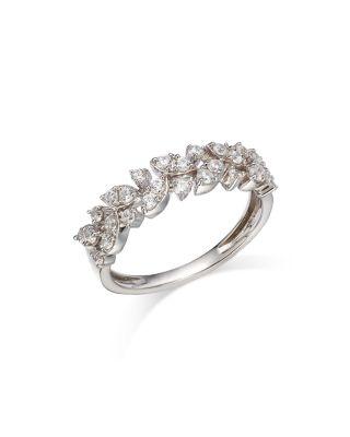 Diamond Leaf Band in 14K White Gold by BLOOMINGDALE'S FINE COLLECTION