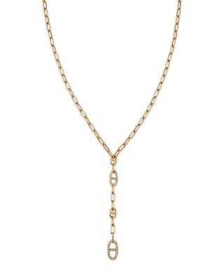 Diamond Link Lariat Necklace in 14K Yellow Gold by BLOOMINGDALE'S FINE COLLECTION