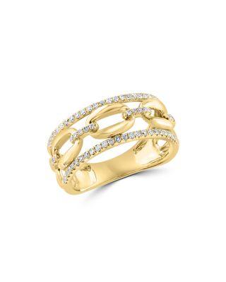 Diamond Link Open Band in 14K Yellow Gold by BLOOMINGDALE'S FINE COLLECTION