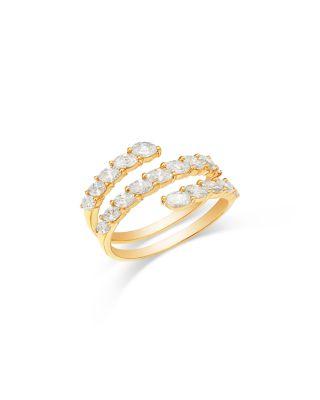 Diamond Marquis Bypass Ring in 14K Yellow Gold by BLOOMINGDALE'S FINE COLLECTION