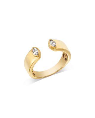 Diamond Marquis Cuff Ring in 14K Yellow Gold by BLOOMINGDALE'S FINE COLLECTION