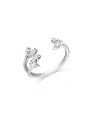 Diamond Marquis Cut Cuff Ring in 14K White Gold by BLOOMINGDALE'S FINE COLLECTION
