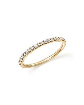 Diamond Micro Pav&eacute; Band in 14K Yellow Gold by BLOOMINGDALE'S FINE COLLECTION