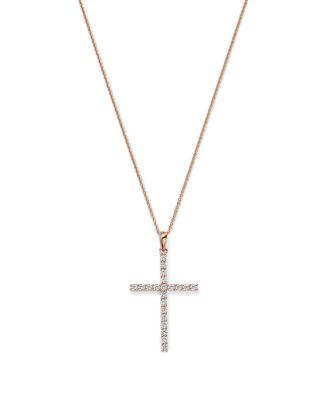 Diamond Micro-Pave Cross Pendant Necklace by BLOOMINGDALE'S FINE COLLECTION