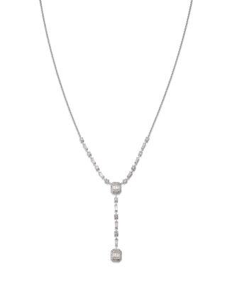Diamond Mosaic Lariat Necklace in 14K White Gold by BLOOMINGDALE'S FINE COLLECTION