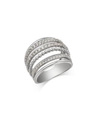 Diamond Multi Row Ring in 14K White Gold by BLOOMINGDALE'S FINE COLLECTION