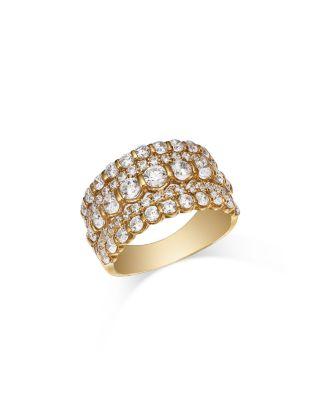 Diamond Multi Row Ring in 14K Yellow Gold by BLOOMINGDALE'S FINE COLLECTION