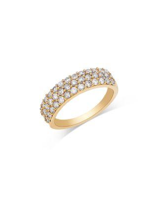 Diamond Multi-Row Ring in 14K Yellow Gold by BLOOMINGDALE'S FINE COLLECTION