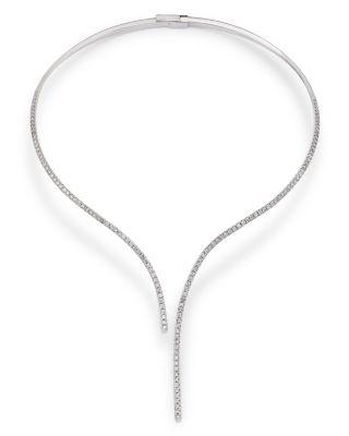 Diamond Open Choker Necklace in 14K White Gold by BLOOMINGDALE'S FINE COLLECTION