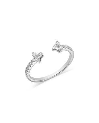 Diamond Open Trio Ring in 14K White Gold by BLOOMINGDALE'S FINE COLLECTION