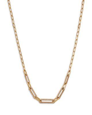 Diamond Paperclip Collar Necklace in 14K Yellow Gold by BLOOMINGDALE'S FINE COLLECTION