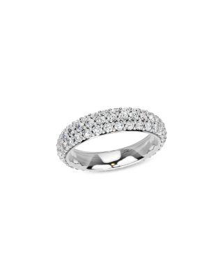 Diamond Pav&eacute; Eternity Band in 14K White Gold by BLOOMINGDALE'S FINE COLLECTION
