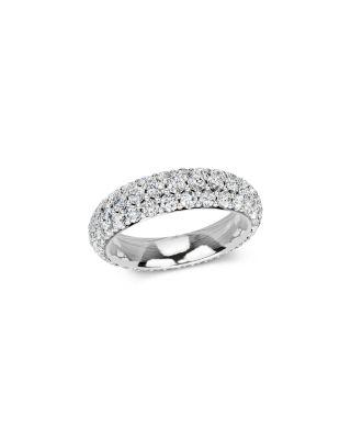 Diamond Pav&eacute; Eternity Band in 14K White Gold by BLOOMINGDALE'S FINE COLLECTION