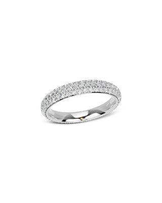 Diamond Pav&eacute; Eternity Band in 14K White Gold by BLOOMINGDALE'S FINE COLLECTION