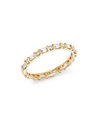Diamond Round & Baguette Band in 14K Yellow Gold by BLOOMINGDALE'S FINE COLLECTION