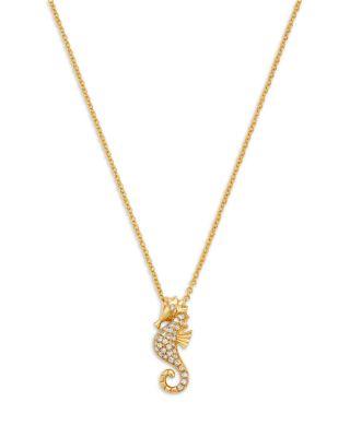 Diamond Seahorse Pendant Necklace in 14K Yellow Gold by BLOOMINGDALE'S FINE COLLECTION