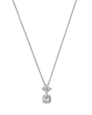 Diamond Solitaire Drop Pendant Necklace in 14K White Gold by BLOOMINGDALE'S FINE COLLECTION