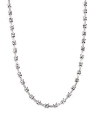 Diamond Station Collar Necklace in 14K White Gold by BLOOMINGDALE'S FINE COLLECTION