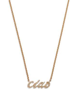 Diamond "Ciao" Pendant Necklace in 14K Yellow Gold by BLOOMINGDALE'S FINE COLLECTION