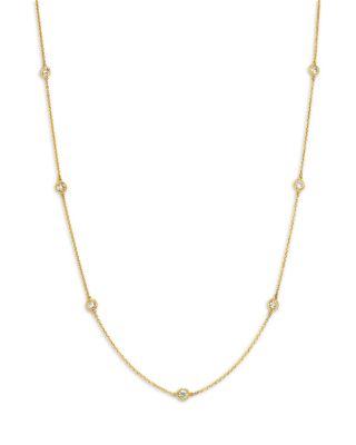 Fine Collection Diamond Bezel Station Necklace in 14K Gold by BLOOMINGDALE'S FINE COLLECTION