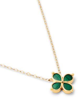 Gemstone Clover Pendant in 10K Yellow Gold by BLOOMINGDALE'S FINE COLLECTION