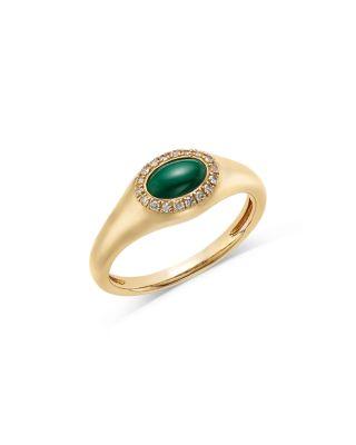 Gemstone & Diamond Pinky Ring in 14K Yellow Gold by BLOOMINGDALE'S FINE COLLECTION