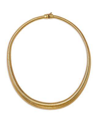 Graduated Tubogas Necklace in 14K Yellow Gold by BLOOMINGDALE'S FINE COLLECTION