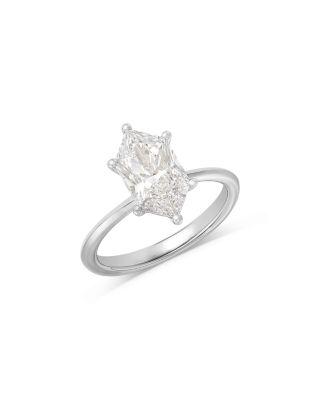 Luxe Collection Certified Lab Grown Diamond Duchess Marquis Solitaire Engagement Ring in 18K White Gold by BLOOMINGDALE'S FINE COLLECTION