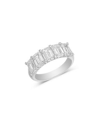 Luxe Collection Certified Lab Grown Diamond Emerald Cut Band in Platinum by BLOOMINGDALE'S FINE COLLECTION