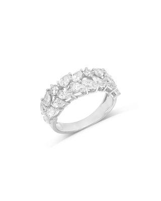 Luxe Collection Certified Lab Grown Diamond Mixed Cut Band in 14K White Gold by BLOOMINGDALE'S FINE COLLECTION