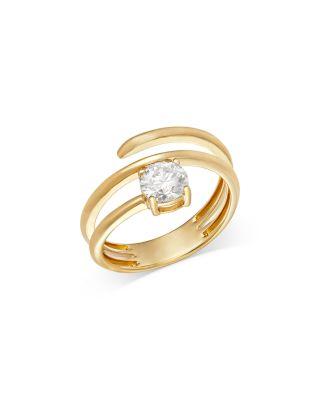 Luxe Collection Certified Lab Grown Diamond Spiral Ring in 14K Yellow Gold by BLOOMINGDALE'S FINE COLLECTION