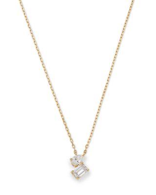 Luxe Collection Certified Lab Grown Diamond Toi Et Moi Pendant Necklace in 14K Yellow Gold by BLOOMINGDALE'S FINE COLLECTION