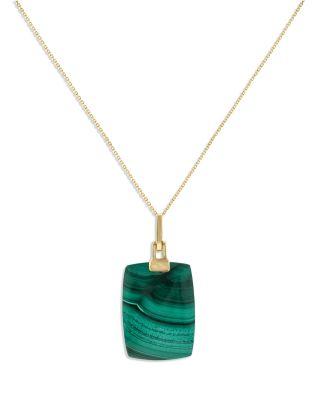 Malachite Pendant Necklace in 14K Yellow Gold by BLOOMINGDALE'S FINE COLLECTION